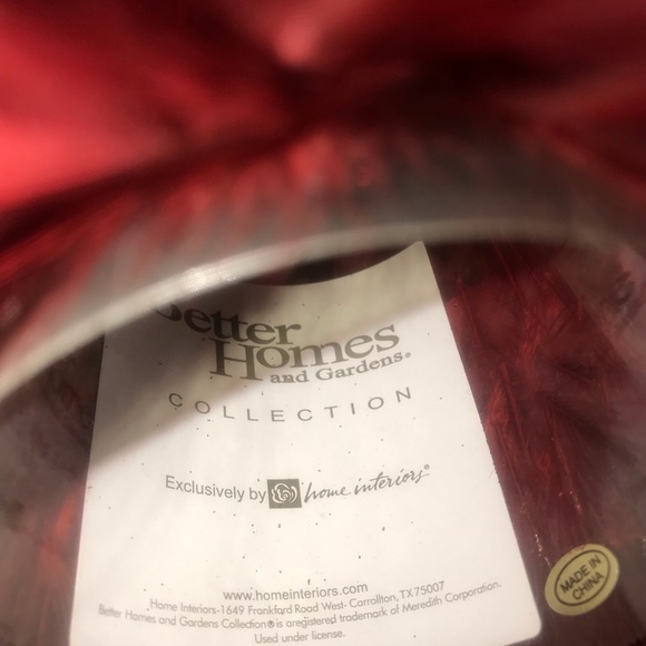 better homes and gardens Christmas red feather wreath and trees lightweight - Picture 7 of 8